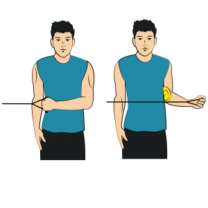 Arm To Side - External Rotation With Band - Left Arm